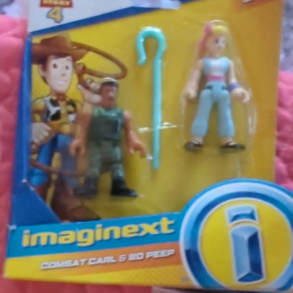 Disney Imaginext Combat Carl & Bo Peep Action Figures - from ToyStory